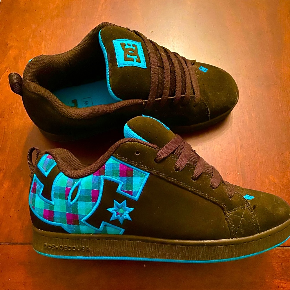 Teal Plaid DC Shoes!